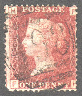 Great Britain Scott 33 Used Plate 206 - FH - Click Image to Close
